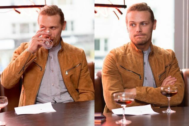 Sam Heughan:"Cute as hell" vs "What the hell"A Thread.