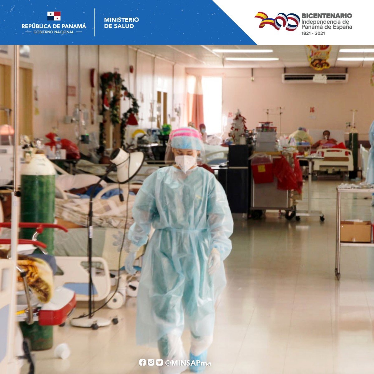 El Hospital Nicolás A. Solano en La Chorrera está adecuando un nueva sala  para la atención de pacientes por #COVID19 con capacidad para 25 personas  con el objetivo de poder recibir una