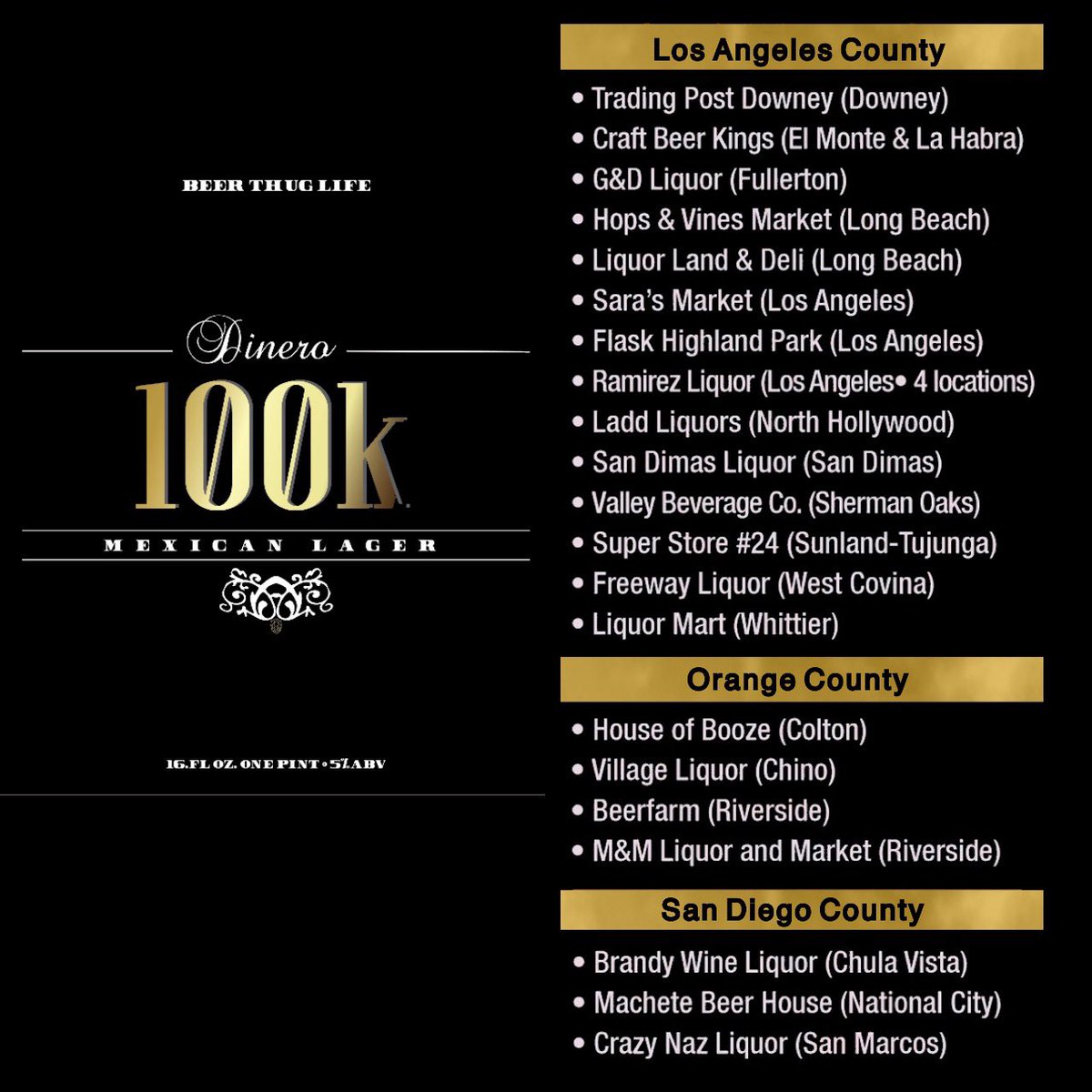 Out Now All Stores in this Picture Please make sure to tag me I want to repost y’all if your purchase the beer thanks to all you that support me love y’all ❤️ 💯k🍻🚀