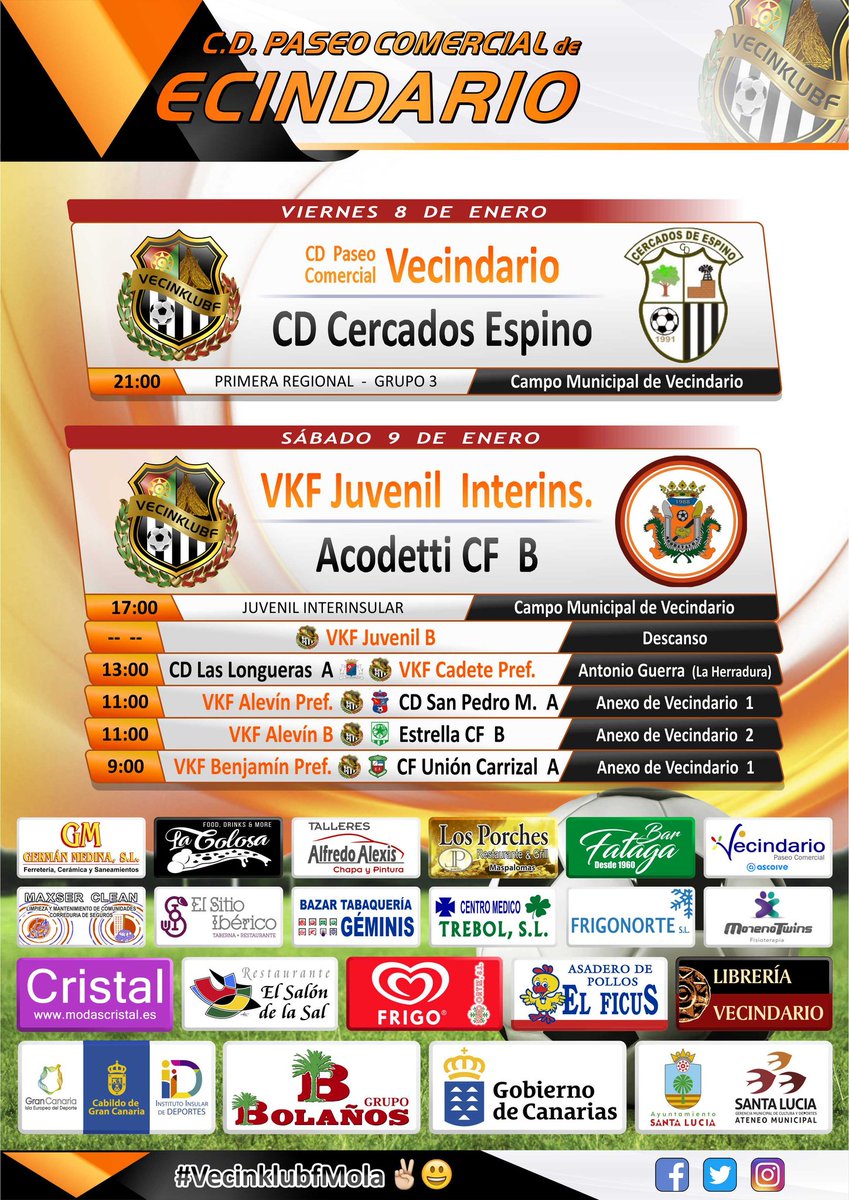 Próxima jornada

#VecinklubfMola
#VecinklubfJuegaLimpio