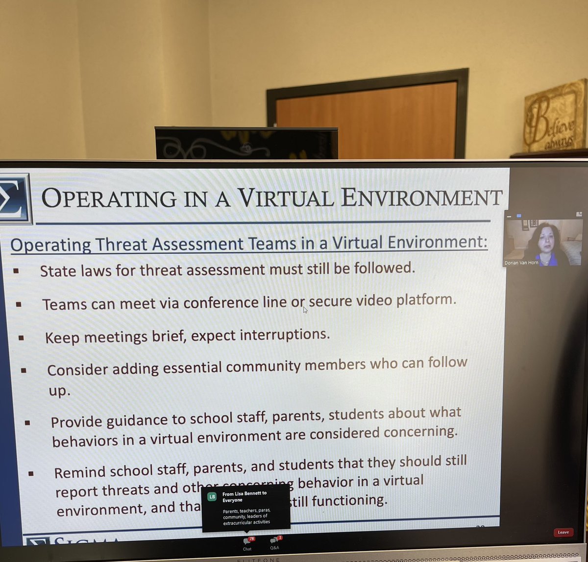 Operating in a virtual environment...@TxSchoolSafety