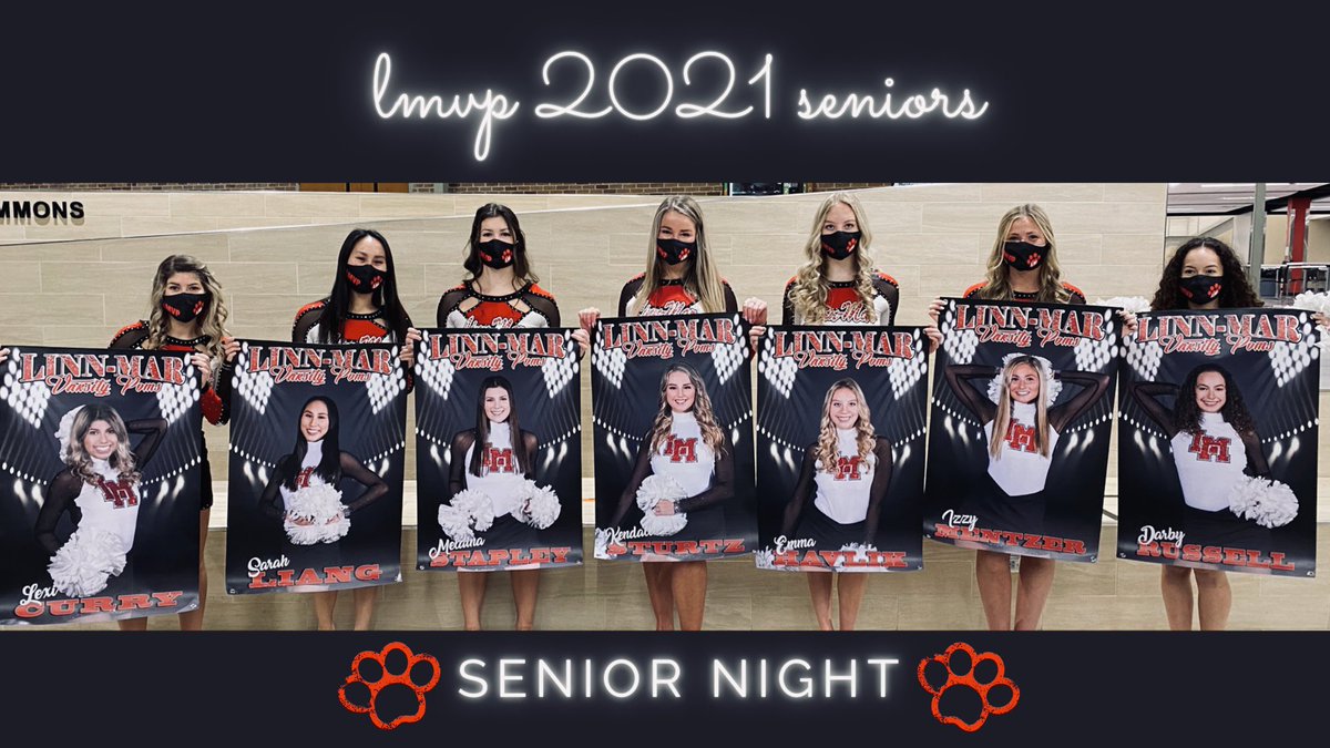 LinnMarPoms's tweet photo. Tonight we get to celebrate our 7 amazing seniors for Senior Night. So proud of them and excited to see what their futures will hold❤️ https://t.co/vTZEidIBK6