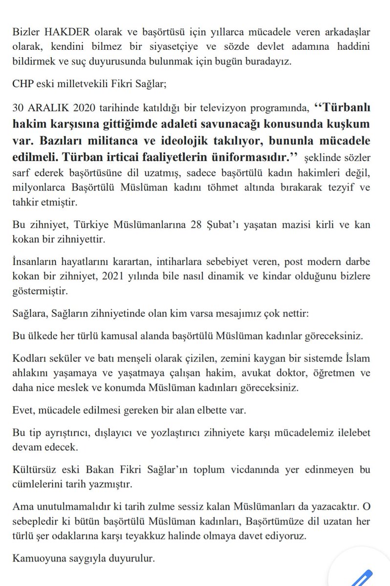 AAkseku's tweet photo. #BaşörtüsüneAnayasalGüvence gelmedikçe rahatça başörtüsüne dil uzatmaya devam edecekler☝️ https://t.co/V1nzr4KRh1