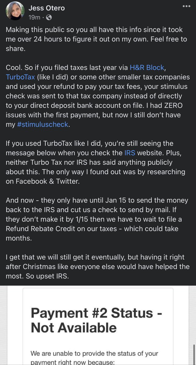 JessicaShares's tweet image. #irs #turbotax #hrblock #StimulusCheck