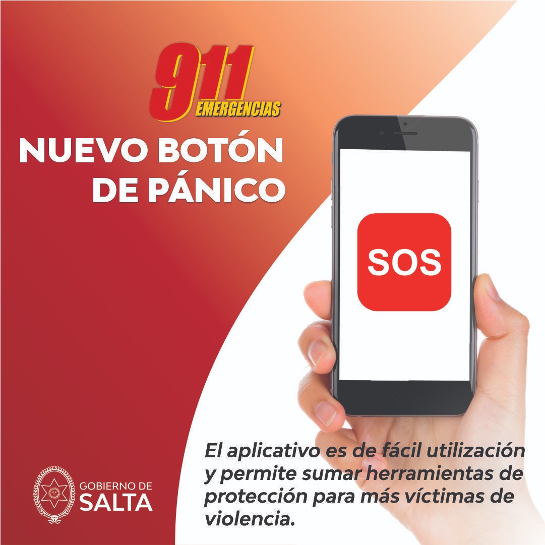 seguridad_salta's tweet photo. 👉Nuevo Botón de Pánico
▶️Herramienta diseñada para proteger a las víctimas de violencia👥. 

📲 Se descarga por disposición judicial en el 911. 

#GobiernoPresente  #SigamosCuidándonos  #MinSeguridad  #SE911  #PolicíaSalta  #Justicia  #Botón911 https://t.co/m2Wxg0SmNK