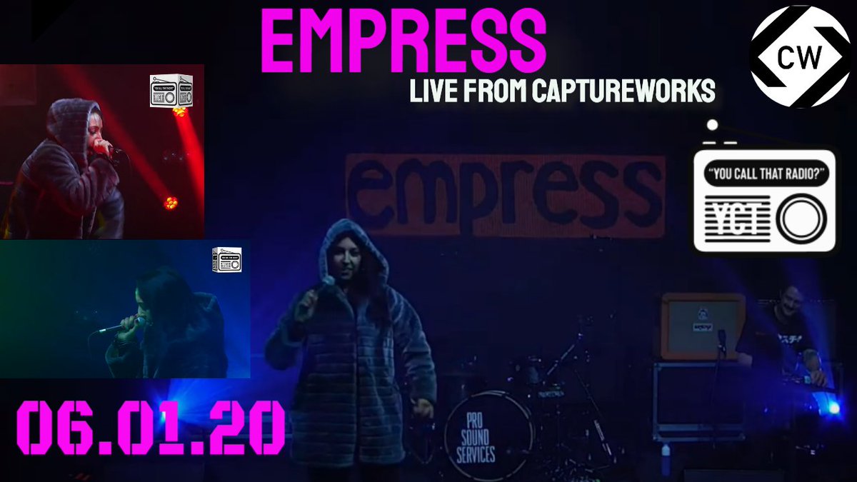 YouCallThatRad1's tweet photo. Tomorrow at 7pm we premiere a cracking live set and interview with Paisley's finest @Empress_MC we recorded at @captureworks1. Set reminders here: https://t.co/EdCixs4WK1 Her album with @Steg_G was recently voted 'Album of the Year' by YCTR viewers #hiphop #wemakeevents #YCTR https://t.co/VmxfevV0ma