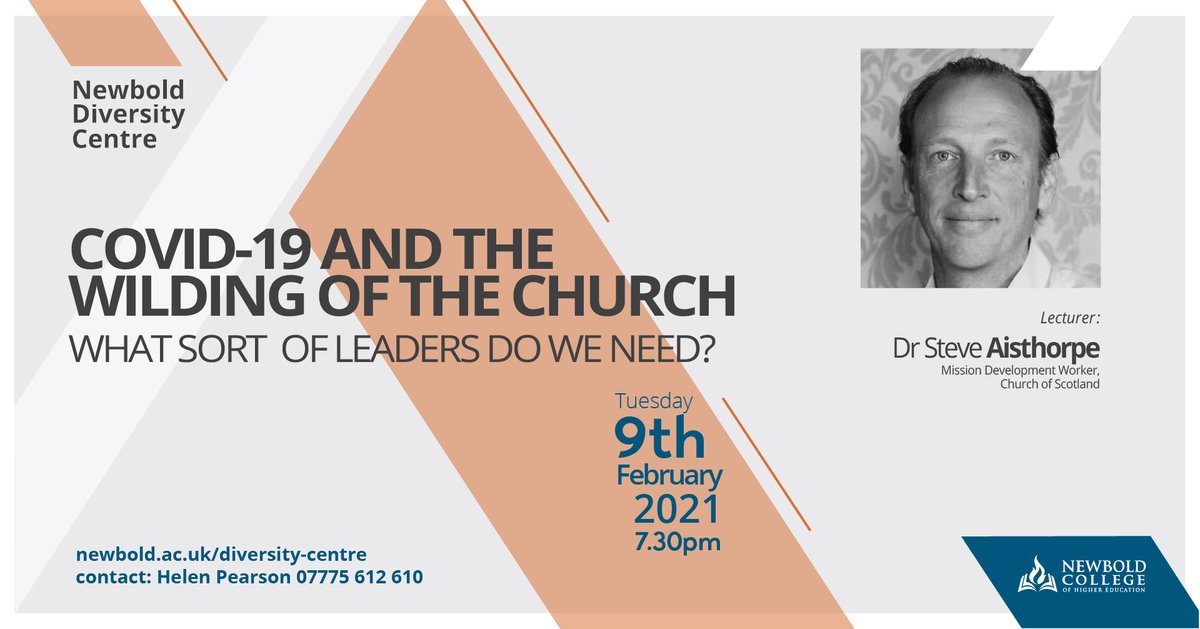 Newbold College of Higher Education (@newboldcollege) on Twitter photo We so look forward to welcoming <a href="/steveaisthorpe/">Steve Aisthorpe</a> virtually to present the first Diversity Centre lecture of 2021. To sign up visit: bit.ly/DCFebLectureTw… #diversity #church #leaders We so look forward to welcoming <a href="/steveaisthorpe/">Steve Aisthorpe</a> virtually to present the first Diversity Centre lecture of 2021. To sign up visit: bit.ly/DCFebLectureTw… #diversity #church #leaders