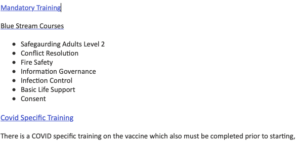 Retired GP friend has volunteered to be a vaccinator (pro bono) but first has to do at least 20 hours of training (see below), in his words: "hard to believe the vaccinator is more dangerous than COVID"