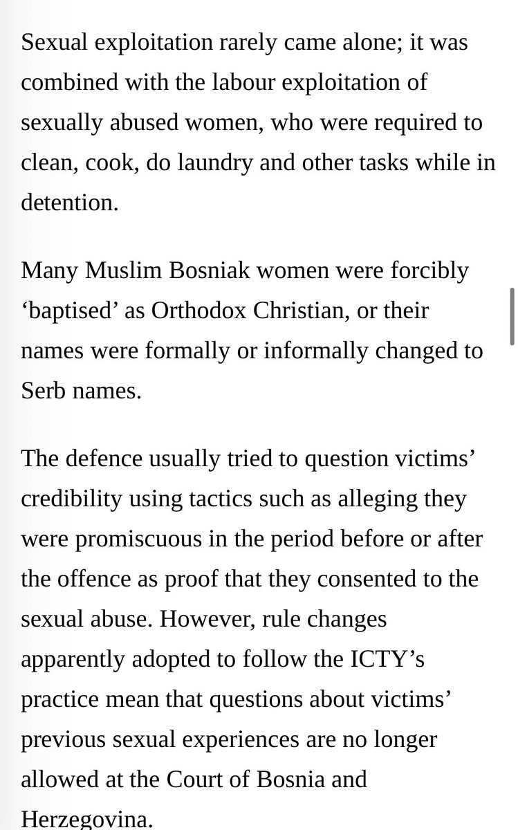Harrowing instances of sexual abuse during the Bosnian genocide also included forcible labour and forced conversions. Sadly, the prosecution would use stereotypical tactics to undermine victims credibility. The gendered aspects of the Bosnian genocide must be discussed openly.