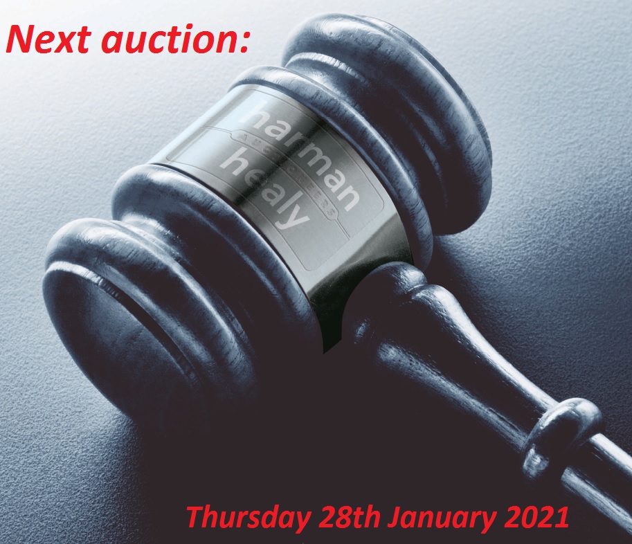 Happy New Year from all at Harman Healy!
Our first online auction of the year will be on Thursday 28th January 2021. If you are thinking of selling at auction this year, please do not hesitate to contact us and we will be happy to help.