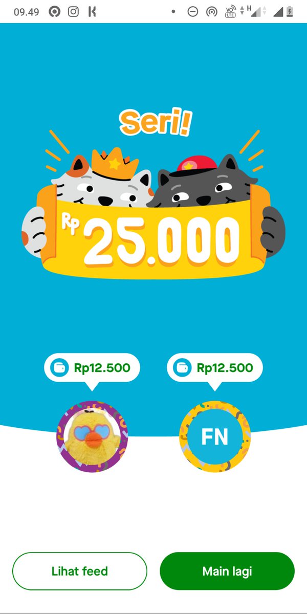 pw_galih's tweet photo. Yuk main Gopay Suwit bareng aku, karena aku udah limit, nanti kalian Transfer dulu ke aku 1 rupiah aja, terus nanti kita mainnya seri biar sama-sama dapet gopaynya, kita samain kertas aja yaa 😁 aku udah dapet lumayan nih, kalian juga bisa! Cus main bareng aku 😁 #GoPaySuwit https://t.co/LGINsWxc6v