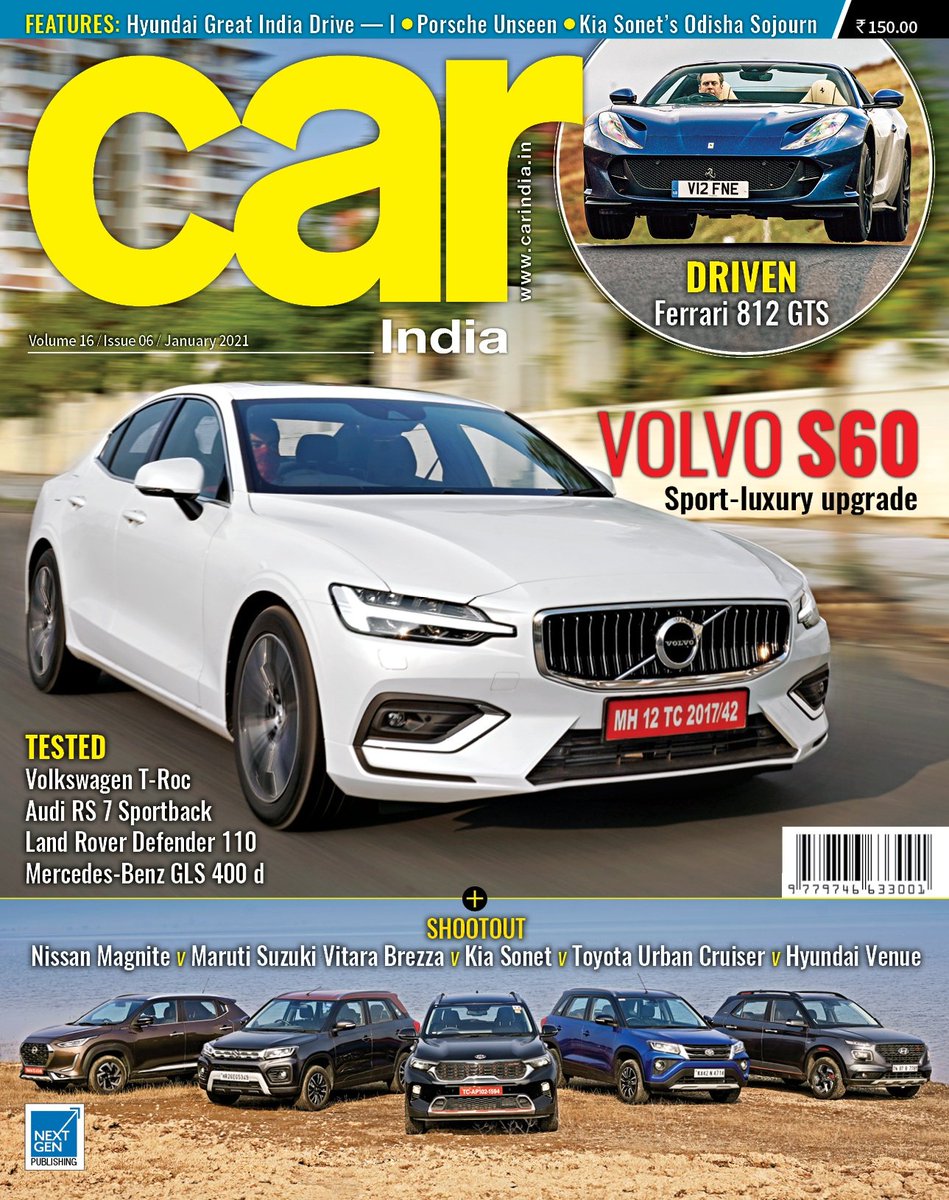First cover of 2021 feels a little more special. #VolvoS60 #NewDefender #MercedesGLS #Crossovers