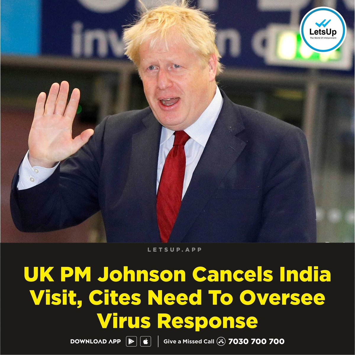 LetsUppEnglish's tweet photo. Johnson has indicated that his India visit would take place during the first half of this year and before the G7 summit presided over by the UK, planned for later this year.@narendramodi
@BorisJohnson
#JohnsonBoris #UK #UKNews #India #PrimeMinister #LatestNews #Modi #LetsUp https://t.co/SXuHuhmRXH
