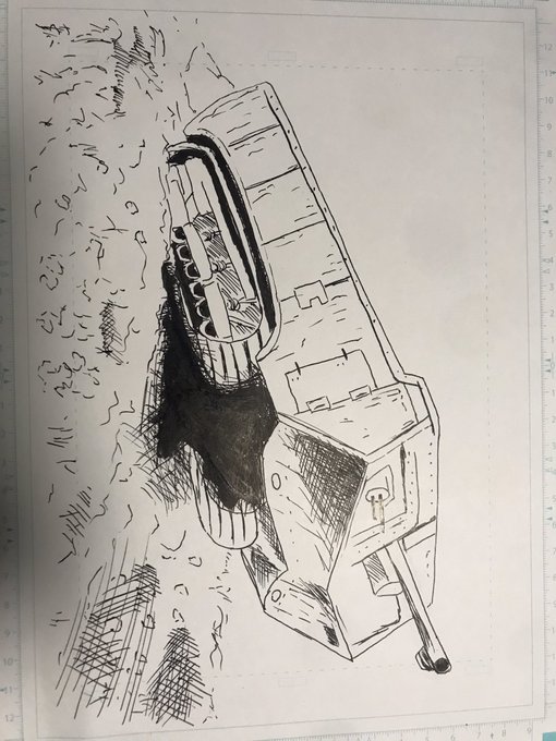 多分陰影の感覚ないからグラデーション調にならんのだろうな
こいつって菱形戦車ではないの? 