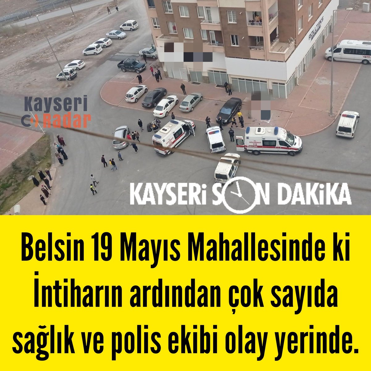 تويتر kayseri radar على تويتر belsin 19 mayis mahallesinde ki intiharin ardindan cok sayida saglik ve polis ekibi olay yerinde radar trafik yol ve kaza haberleriniz icin direkt mesaj gonderebilirsiniz kayseri