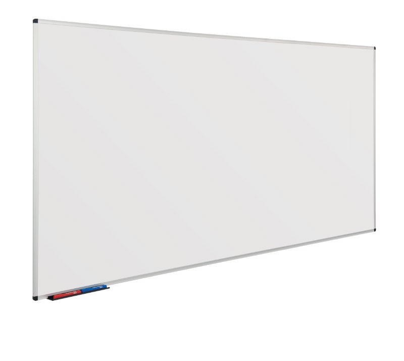 jemtrac's tweet image. Keep your dry erasers and markers on the convenient aluminum tray below the board. Thanks to the aluminum frame, the edges of this Jemtrac whiteboard are protected from scuffs and scratches. The wall mount makes it easy to write on the board for extended periods.