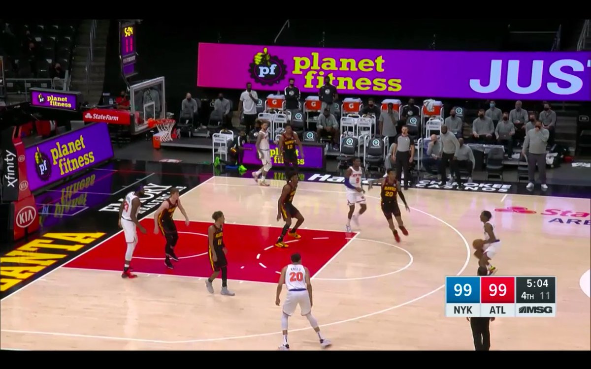 ANOTHER ONE! He ends up driving into a contested missed floater here. Your light is green, my man! He won us the game and turned down shots like this...... the low hanging fruit is everywhere.