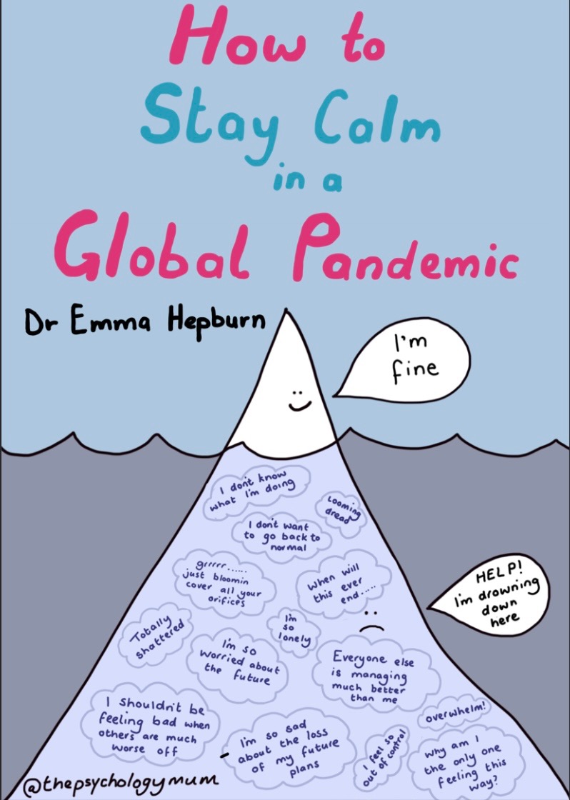 EveSFAD's tweet photo. With more lockdown measures being put in place, this full e-book 'How to Stay Calm in a Global Pandemic' by Dr Hepburn is available for free online via the link below. It has some tips and tools to help cope with the current situation. 

https://t.co/BWkHG4EdzO https://t.co/zrRpxesv2D