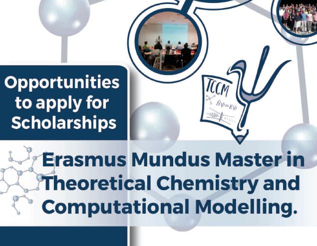 🧬Happy New Year from the TCCM team!🧬

Get a full grant to study Theoretical Chemistry and Computational Modelling in an international environment! 
Apply before February 15th to join our Erasmus Mundus Master Degree!
#Erasmus #science #chemistry #study #erasmusmundus #master