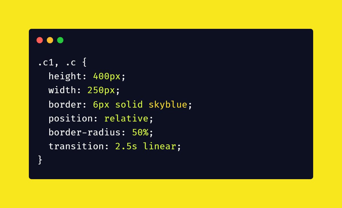 Now here comes a tricky part. Create 11 empty divs with class "c" (circle). I'll tell you why I created 11 divs at the end of this thread Apply same styling in all 11 divs as that of class c1