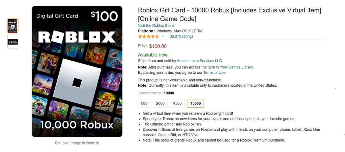 Roblox Gift Card - 2,000 Robux [Online Game Code] – play-game-with-phone