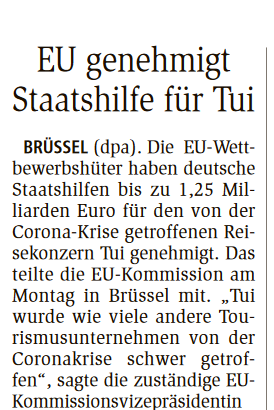 SabineCrook2's tweet image. TUI bekommt 1,25 Milliarden €€€ Staatshilfe. Sei ihnen gegönnt.
Wieviele Milliarden €€€ erhalten Krankenhäuser und das Personal oder gar für zusätzliches Personal in Zukunft? Ich habs gerade nicht parat, ihr vielleicht? 
#Pflexit #Pflegteuchdochselbst