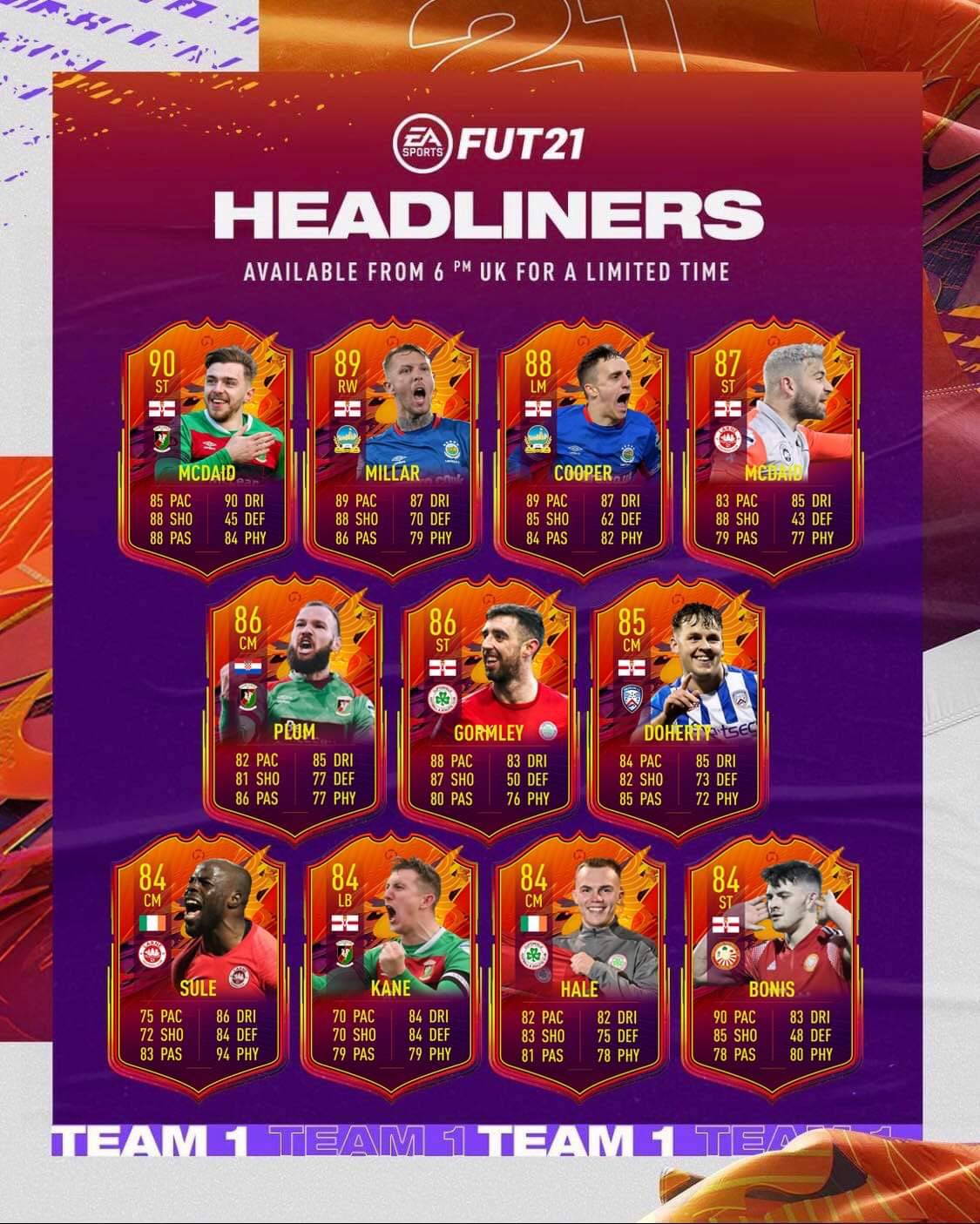 Evento Destaques para FIFA 21 Ultimate Team (Promo Headliners)