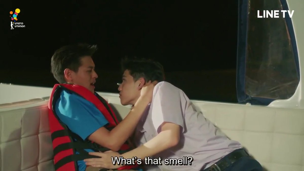 However, as the story progressed in the second episode, the last scene showed that Teh has started to like the smell of coconuts when he got the opportunity to smell Oh Aew's head with its scent 