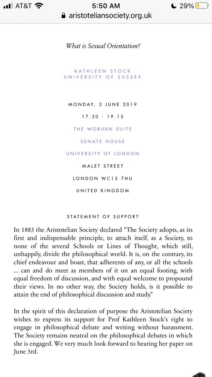 So now, in just the last 3 years, Stock has gone from no-name philosopher of fiction to-invited (no review!) lecturer at prestigious Aristotelian Society -“expert witness” to UK Parliament-OFFICER OF THE BRTISH EMPIREall w/o a single peer-reviewed publication on sex/gender!