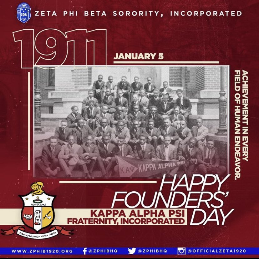 zphibmaryland's tweet photo. Happy Founders’ Say to the Men of @kapsi1911! #kappalphapsi #zetaphibeta #greekunity https://t.co/BRC6UKrDVA