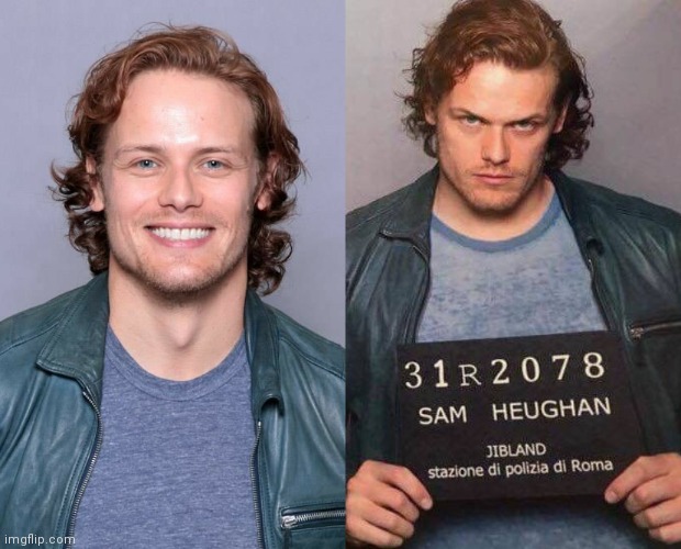 Sam Heughan:"Cute as hell" vs "What the hell"A Thread.