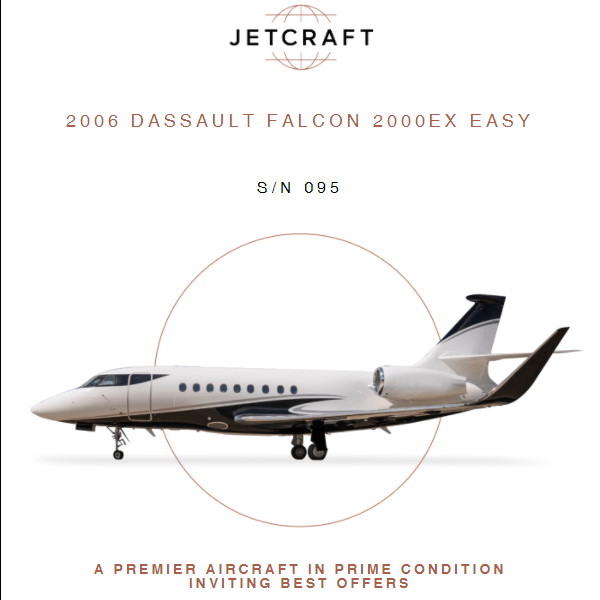 leader_luxury's tweet photo. 2006 #Dassault #Falcon #2000EX #Easy available at @JetcraftCorp 

Enhanced EASy II - Cert 4
FANS 1/A, CPDLC, LPV &amp; ADS-B Out
More details at: https://t.co/FKYWqRXcup 
#bizav #aircraftforsale #privatejet #privateflying #jetforsale #businessaviation https://t.co/dratnXbJvB