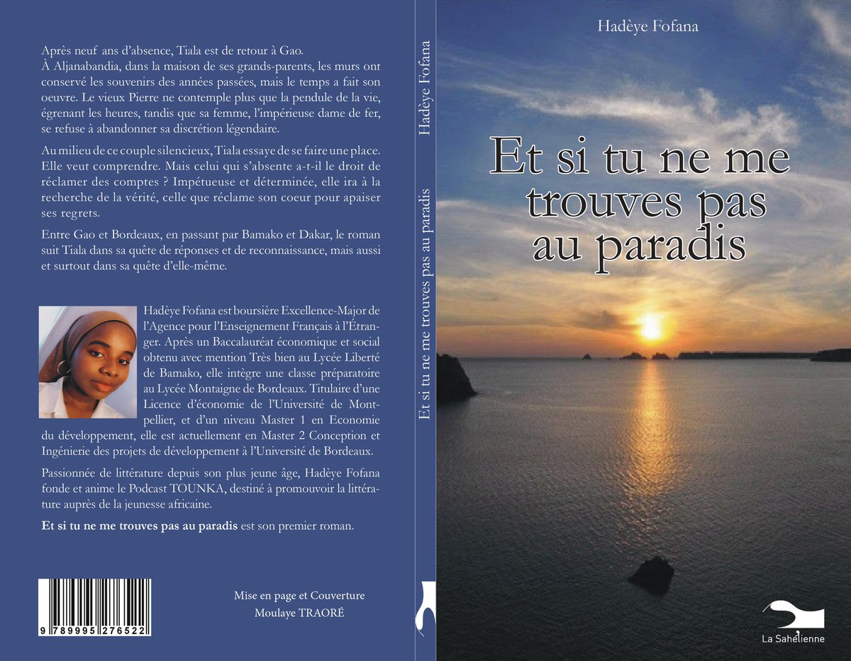 Hadeye_Fofana's tweet photo. Accomplishment 🥳 ! Je suis très très heureuse de vous annoncer que je publie mon premier roman, ET SI TU NE ME TROUVES PAS AU PARADIS, aux éditions La Sahélienne, pour la rentrée littéraire 2021. 😊 Je suis en train de réaliser mon rêve et je n’arrive toujours pas à y croire. https://t.co/ijbPTvJEIT