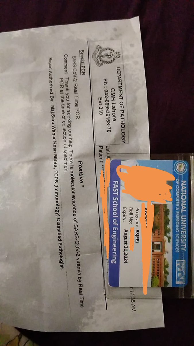 yourmom1719's tweet photo. #FastStopTorturing @Shafqat_Mahmood @DrMuradPTI @ammaralijan
FAST is conducting mids from 14th Jan and I have 2 covid patients at my home...
My mother hasn't recovered yet and still fighting the disease... Take consideration for the safety of ny fellows and the people of Pakistan https://t.co/wxbaANtIWZ