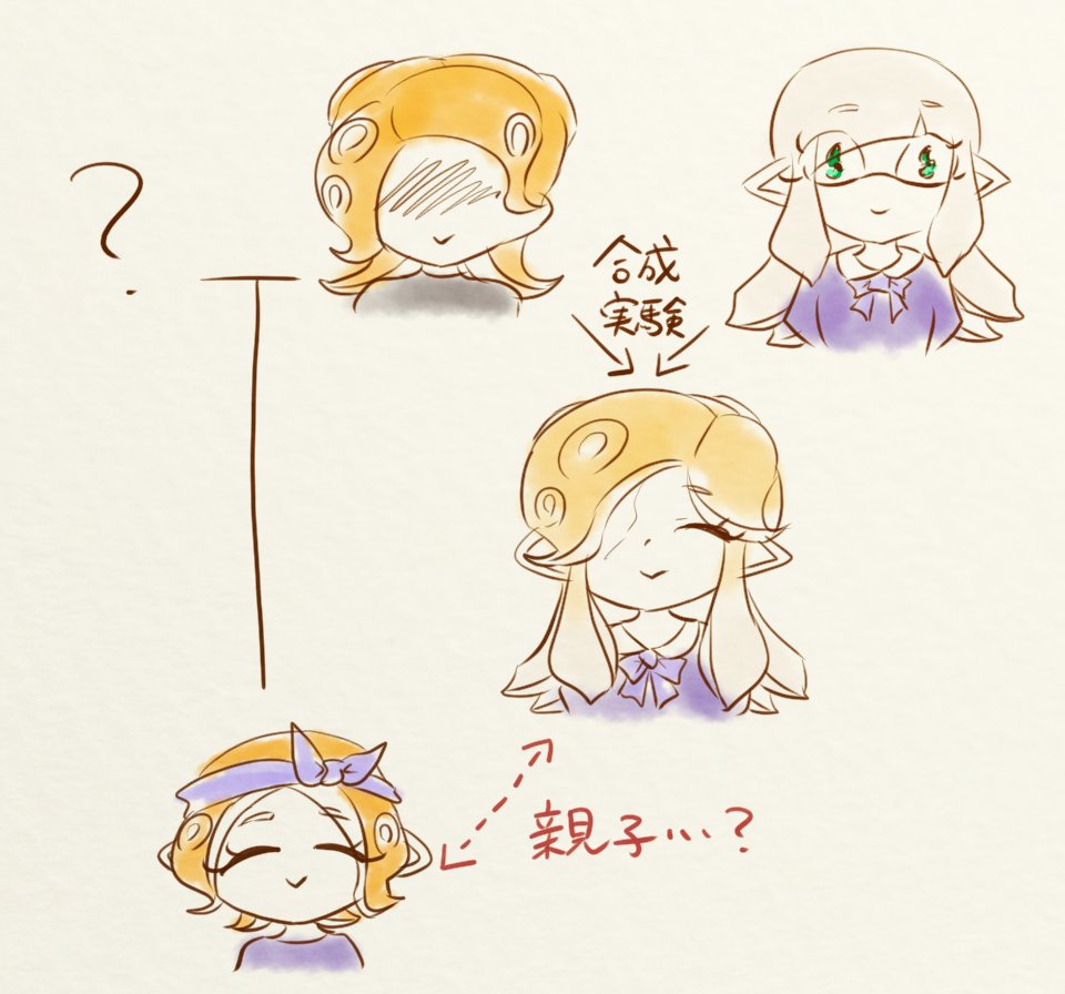 アサメ ヒスイ
合成実験によるイカとタコをつなぎ合わせた身体でそれをとてもコンプレックスに感じている。
優しいが気弱な人格と自分と似た境遇のせれなちゃんユーヒくんの幸せが許せない嫉妬深い人格の2つの人格を抱えていて日々悩みが尽きないらしい…。
#サイドサンライトキャラ図鑑