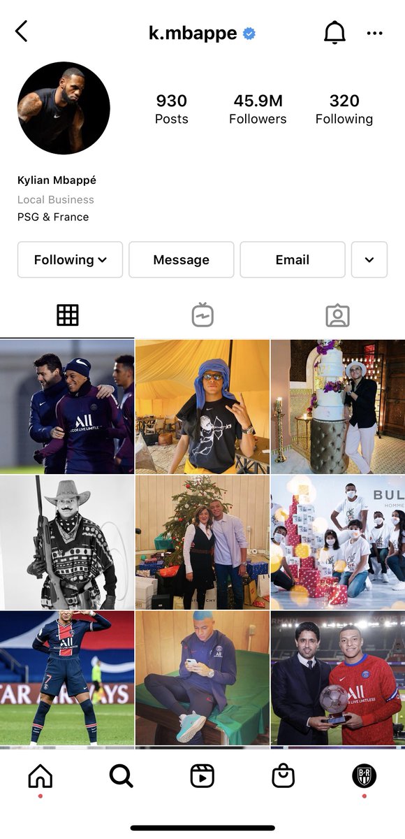 LeBron James and Kylian Mbappe swap profile pictures ahead of a rumored collab on a new edition of the LeBron 18s 👀