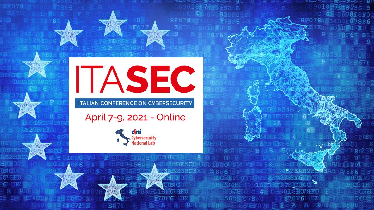 ITASEC_Conf's tweet photo. The ITASEC21 conference solicits the proposal of workshops in all aspects of cyber security. Deadline of Workshop proposal: January 25, 2021.

https://t.co/slg9USmIdE

#ITASEC
#ITASEC21
#Cybersecurity https://t.co/JganeUfDsK