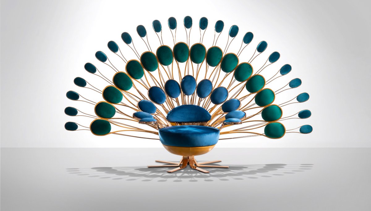 IlkayDagdeviren's tweet photo. #Visionnaire #pavone #peacock #tasarım #mobilya #dekorasyon #design #furniture #Gestaltung #Дизайн #progettazione #diseño https://t.co/0B1zIwmCWk