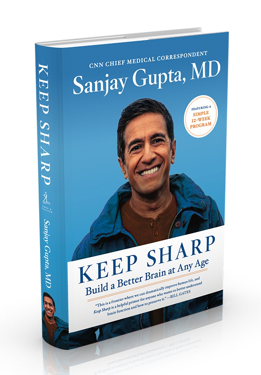drsanjaygupta's tweet image. I have had a long-standing love affair with the brain. As a neurosurgeon, I admit I’m biased, but I truly believe all roads to health and happiness start with the brain. And, unlike other organs, your brain can in fact grow sharper as you age. That’s why I wrote #KeepSharp