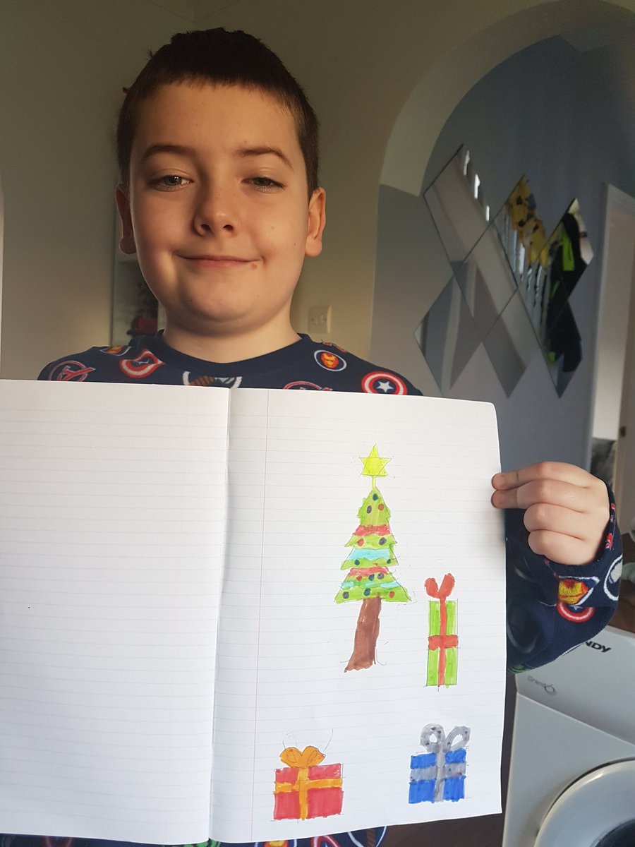 mrsjoanders's tweet photo. @HolySpiritWA9 Connor has completed his work for the day, finished off with a Christmas picture! https://t.co/vbhqZYL3yA