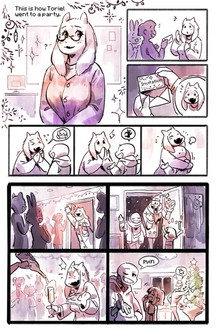 Ok, this idea came to my mind after January 1st. And she did not leave me. Very on time ???!I have no experience in drawing comics at all, but it was a fun and long training session. Once again, Happy New Year!?#Undertale 