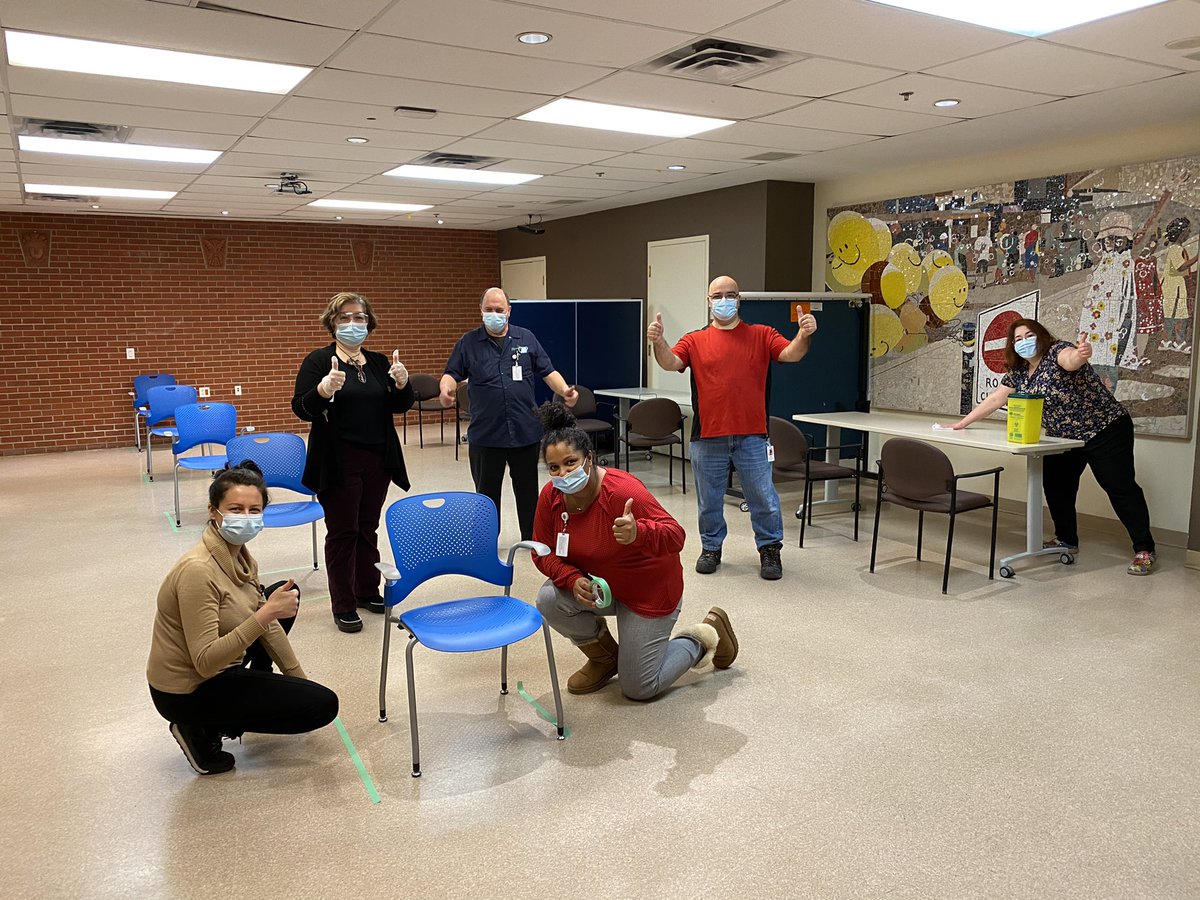 JohnYipTO's tweet photo. Today is #CovidVaccine day @KensingtonHlth. Our amazing staff are prepping to welcome the teams this pm from @UHN and @WCHospital to vaccinate 400+ residents, caregivers and staff!! @BDHodges1 @docdanielle @KevinSmithUHN @Heather_WCH https://t.co/DBBc2fIwNj