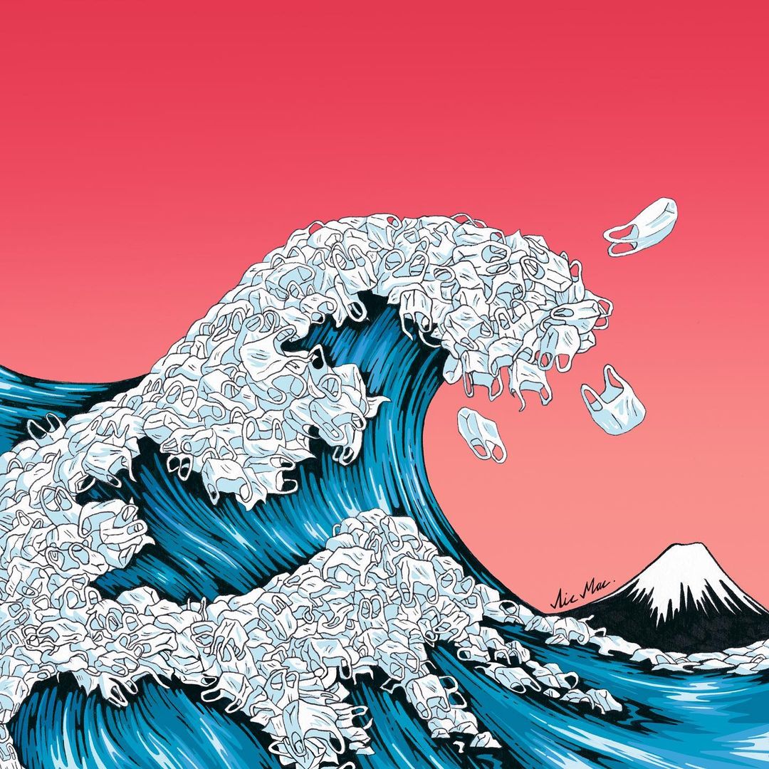 R Magazine on X: La Grande Vague de Kanagawa d'Hokusai par l