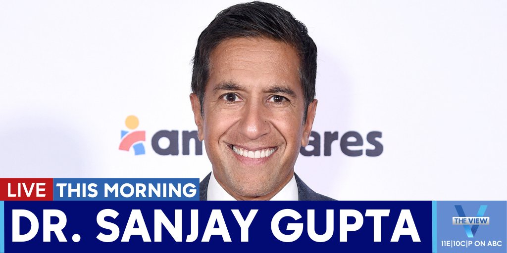 TheView's tweet image. COMING UP: @drsanjaygupta joins us LIVE with the latest on the COVID-19 pandemic and the vaccine rollout — and he’ll tell us about his book, #KeepSharp.