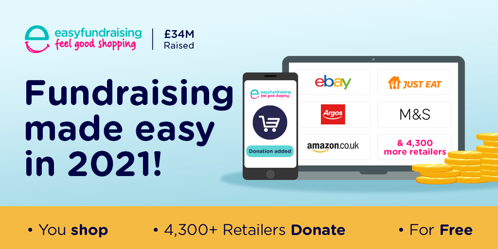 opwall's tweet photo. Collect free donations towards your fundraising target when you &amp; your family shop with 4000+ leading retailers.

It’s an easy &amp; safe way to raise money in 2021.
Find out more at at https://t.co/BpQQcXYTfP  @easyuk https://t.co/nnVoHRfbBH
