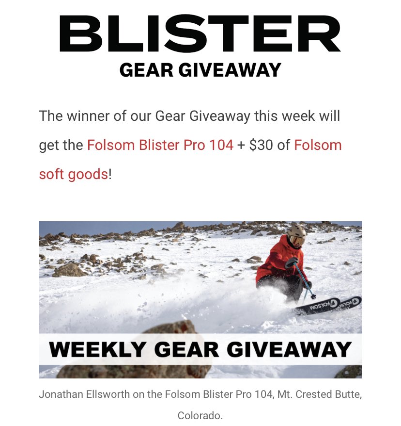 We’ve partnered with <a href="/BlisterReview/">Blister Review</a> to giveaway a pair of Blister Pro 104’s and some soft goods! Enter before this Friday, January 8th for a chance to win 👇👇👇

blisterreview.com/blister-gear-g…