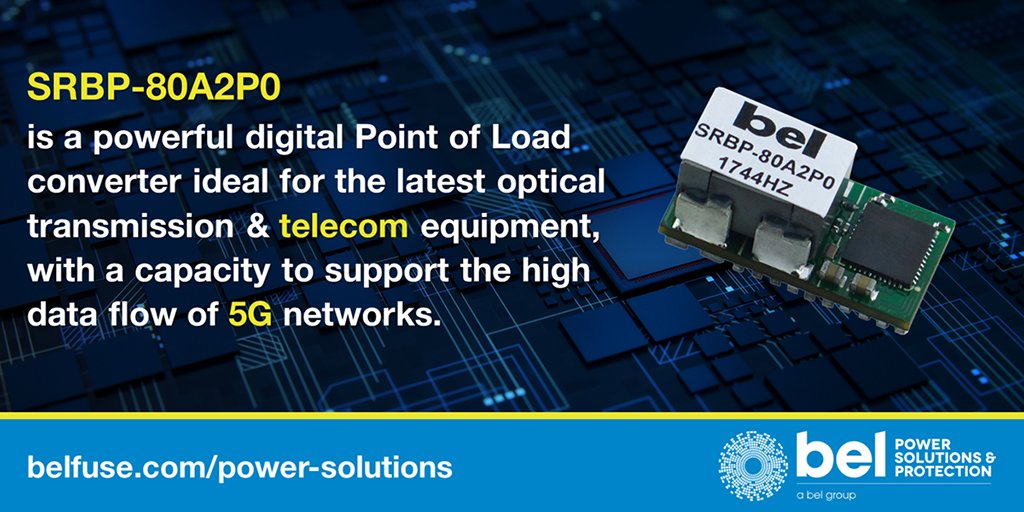 BelPwrSolutions's tweet image. #BelPowerSolutions SRBP-80A2P0 is a non-isolated, surface mount digital DC/DC converter for space sensitive apps. Config. single or dual output can be adj. w/in range of 0.6 V to 5.2 VDC w/max output current 80 A &amp;amp; output power 200 W. Learn more: lnkd.in/ezEeKBp #BelFuse