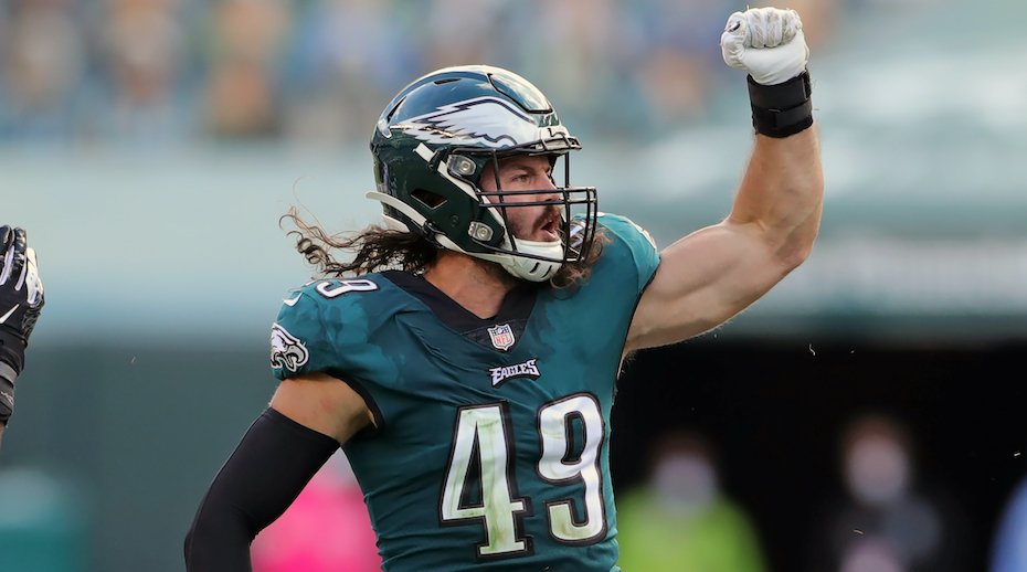 thomasrp93's tweet photo. Alex Singleton has tied with Jeremiah Trotter for the most games in a single season with 10+ tackles in Eagles history (6).

Singleton only started 11 games, Trotter started 15.
#Eagles https://t.co/tPtaDBu5sy