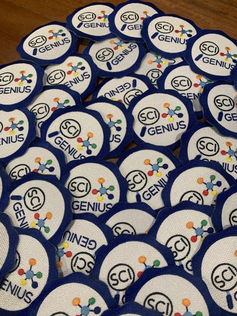 SciGenie's tweet image. Super Excited! SciGenius fun patch arrived and, if you are interested in having your troop earn our FREE STEAM badge when you attend any of theworkshops for all levels of Girls Scout!  For more details on our workshop click link - buff.ly/3b5uFYZ
#GIRLSSCOUT #FUNPATCH