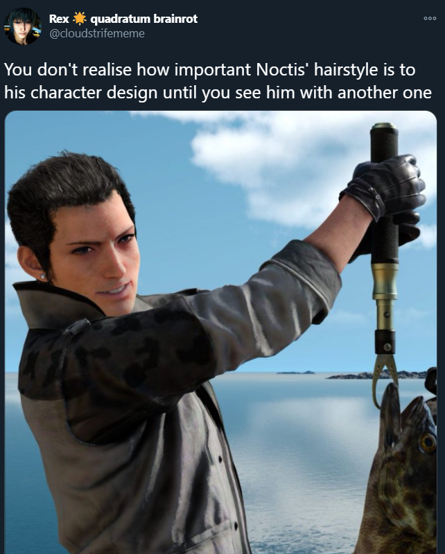 noctisismyking's tweet photo. i think the most banger tweet of 2020 is when rex posted something so horrendous that it unsettled square enix https://t.co/Ba7LCnqccC